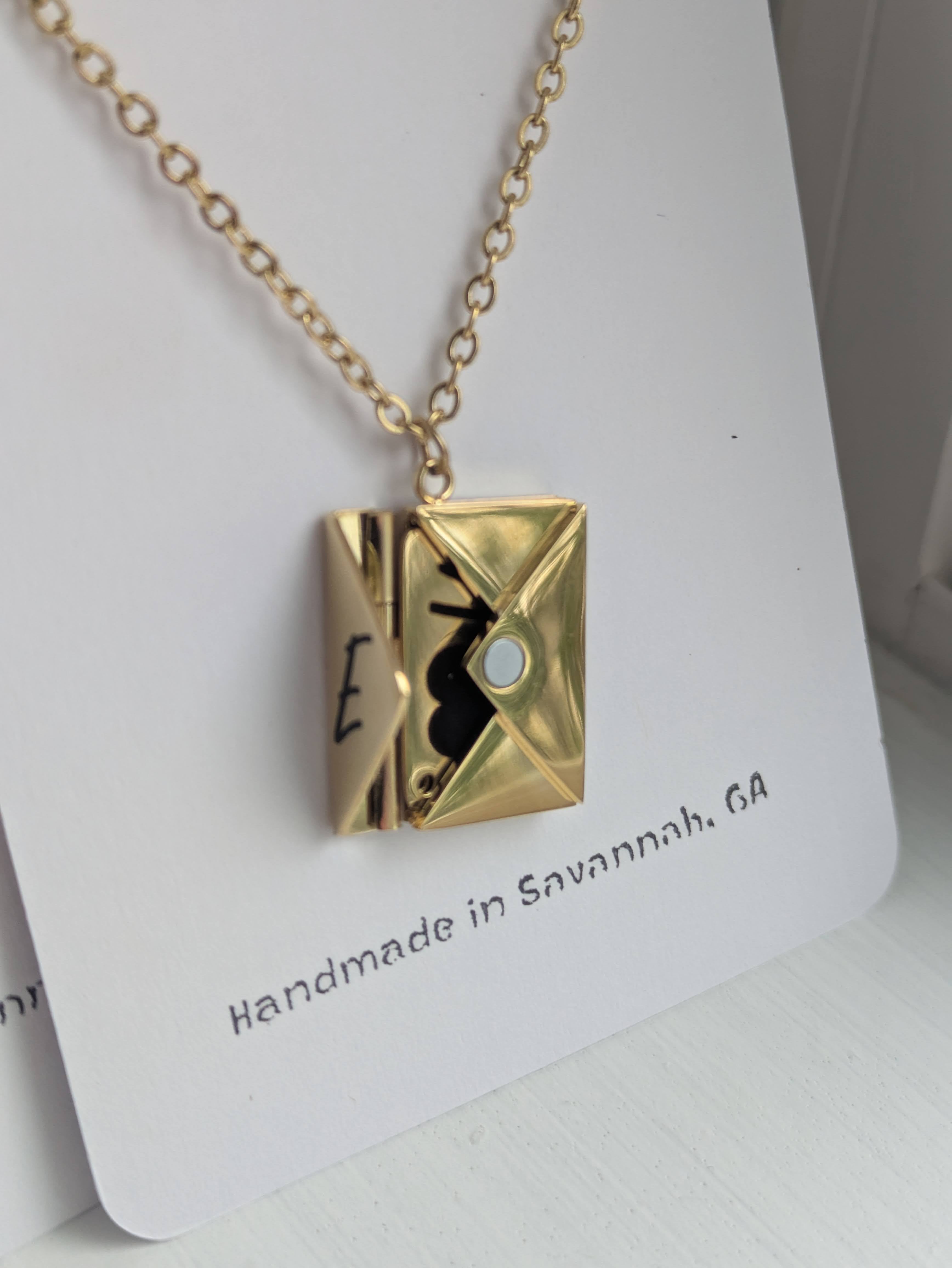 Letter & Envelope Necklace