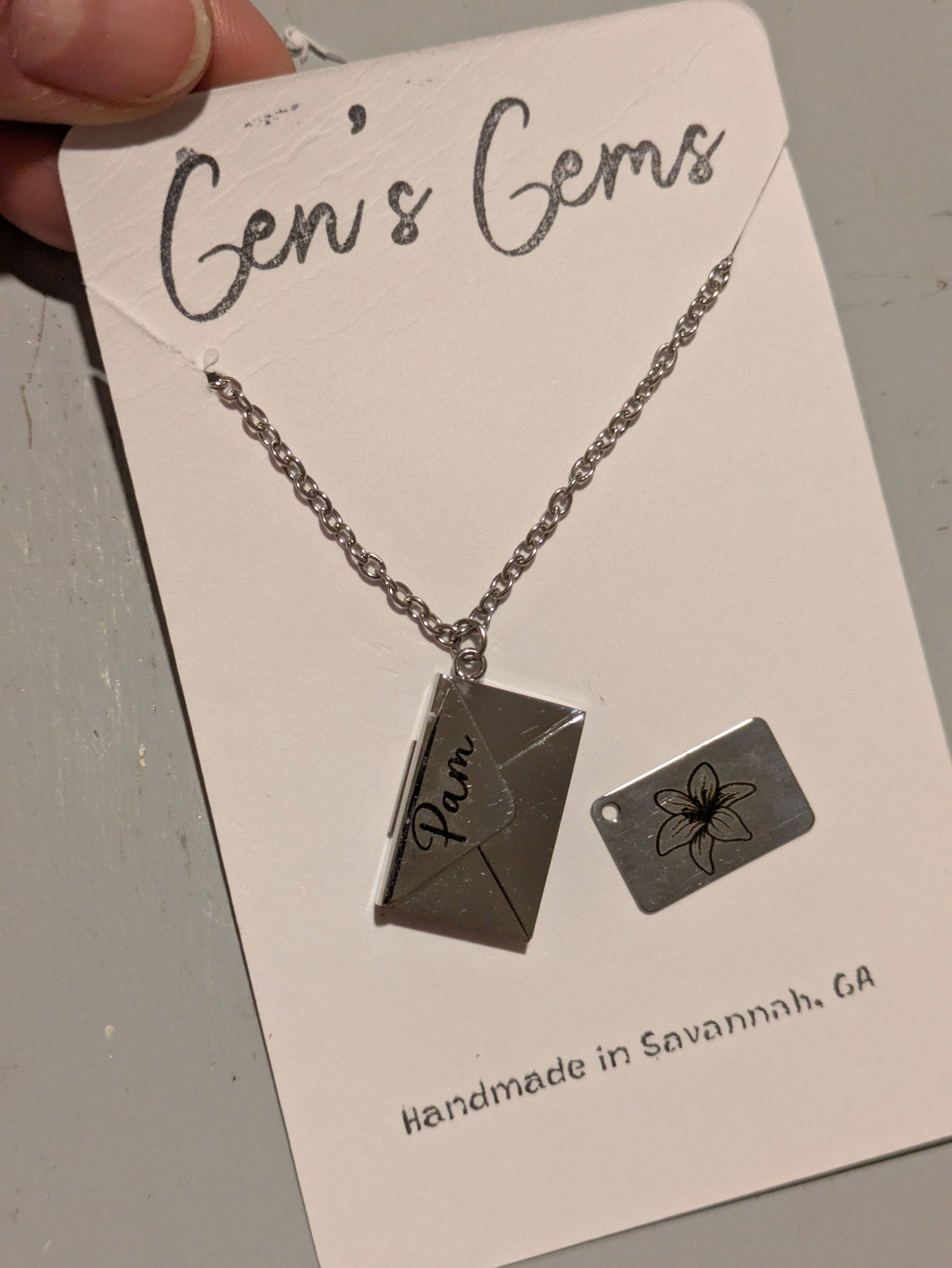 Letter & Envelope Necklace