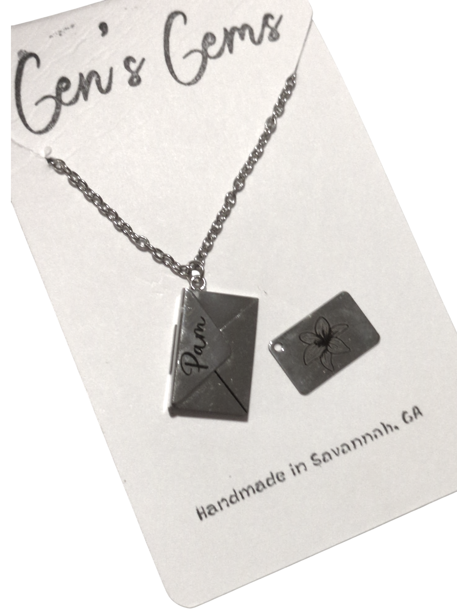 Letter & Envelope Necklace